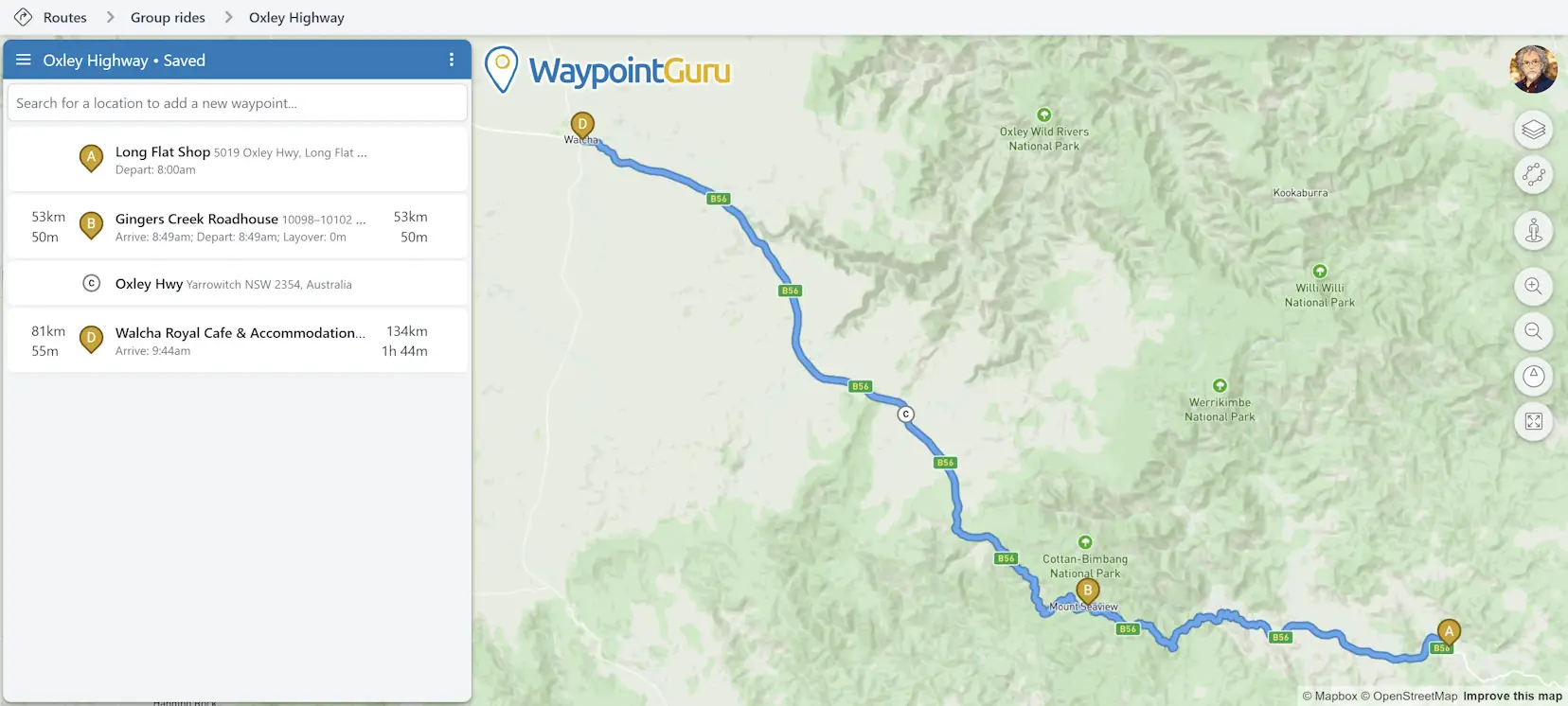 WaypointGuru planner overview